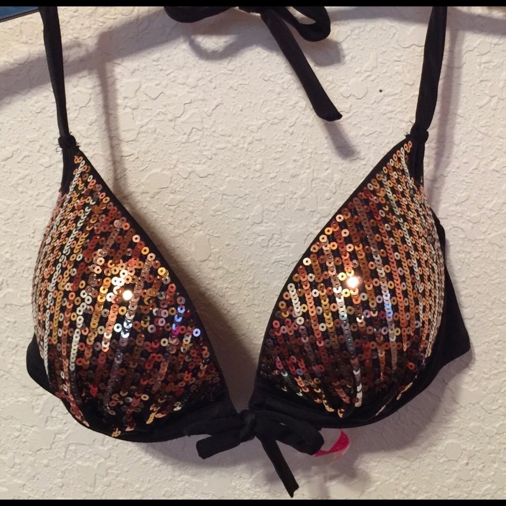 VS sequin swim top 36C